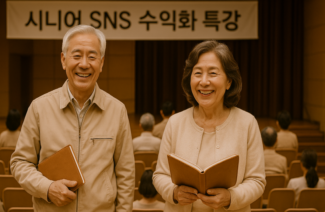 시니어 대상 공개 강좌에 참여한 수강생 모습