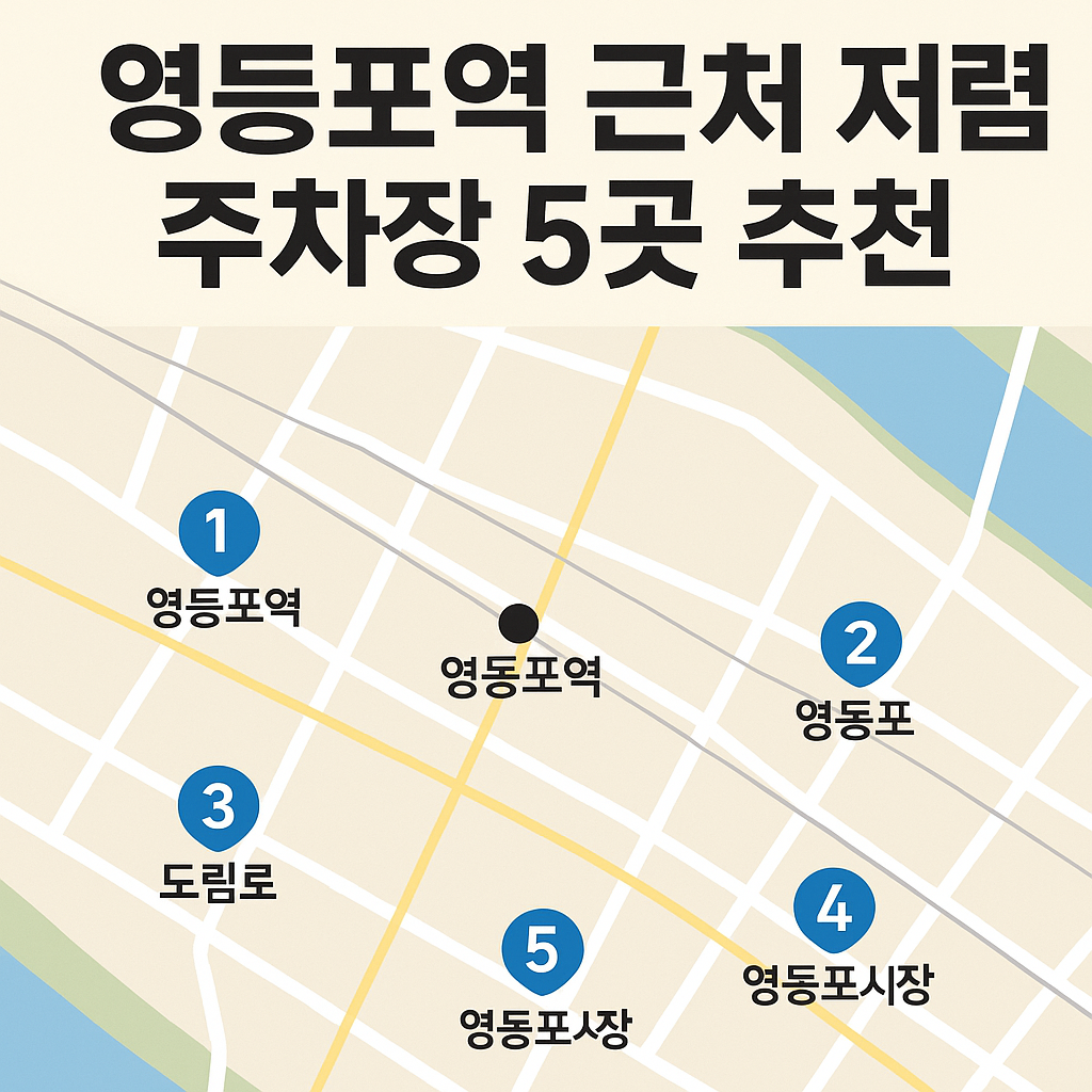 영등포역 근처 저렴한 주차장