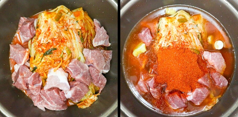 돼지고기-김치찜-황금레시피-재료