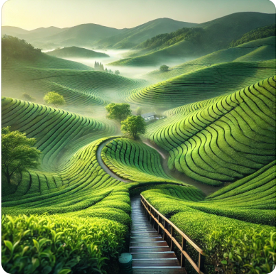녹차밭 사진