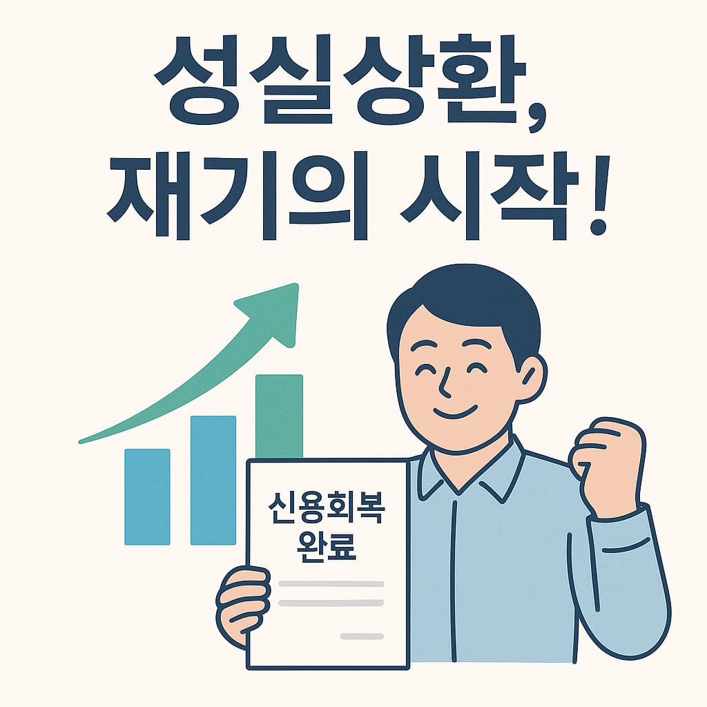 신용회복 완료 및 재기의 시작 포스터