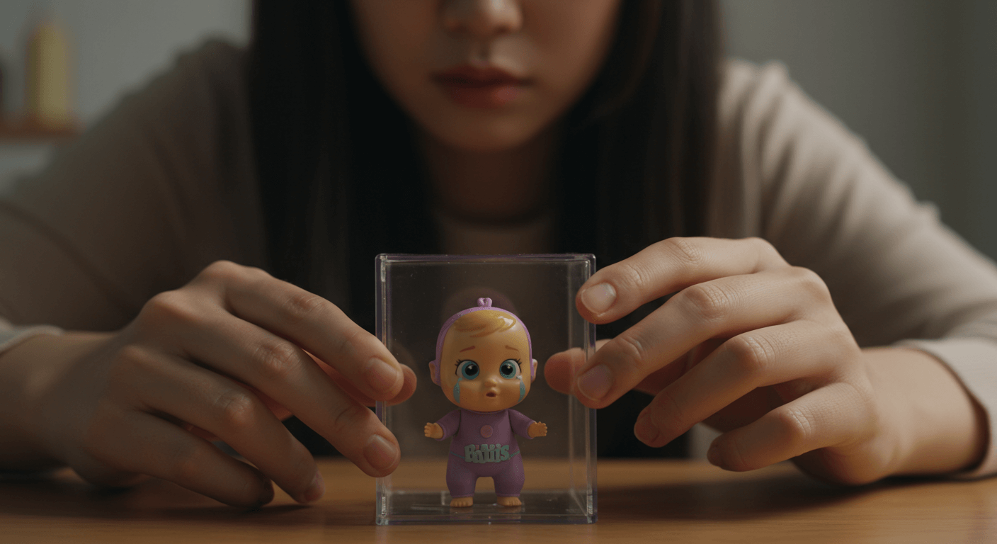 인형을 전용 케이스에 보관하는 장면 1