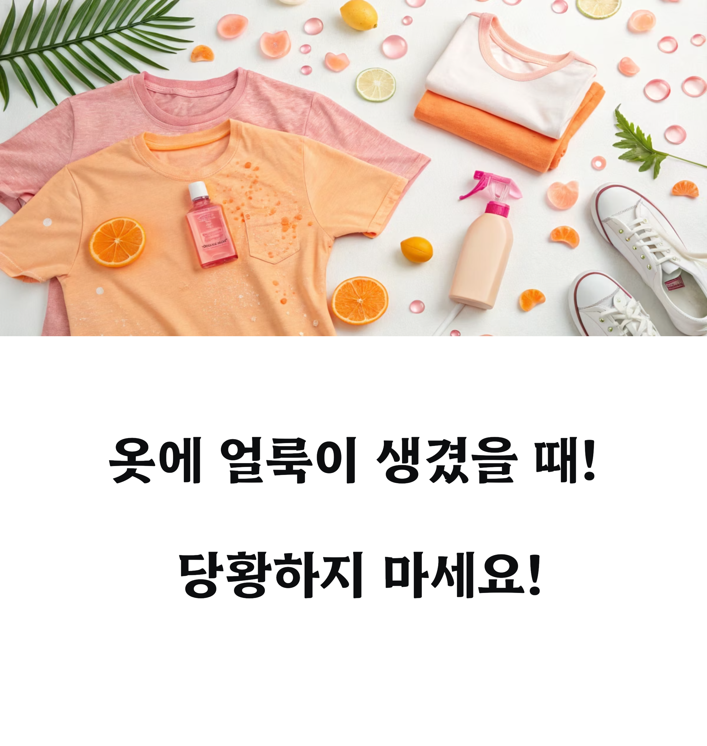 상황별 얼룩 제거 필수 팁