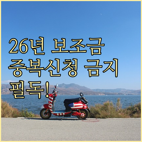 2026년 전기차 보조금 변경 사항 ..