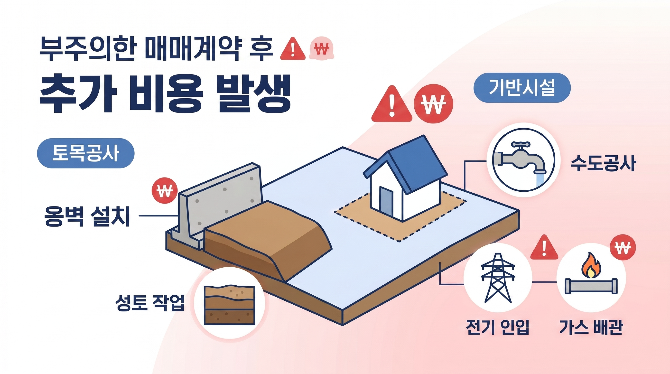 부주의한 매매계약후 추가 비용발생