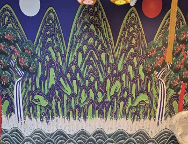 대구 수련당의 일월 오봉도