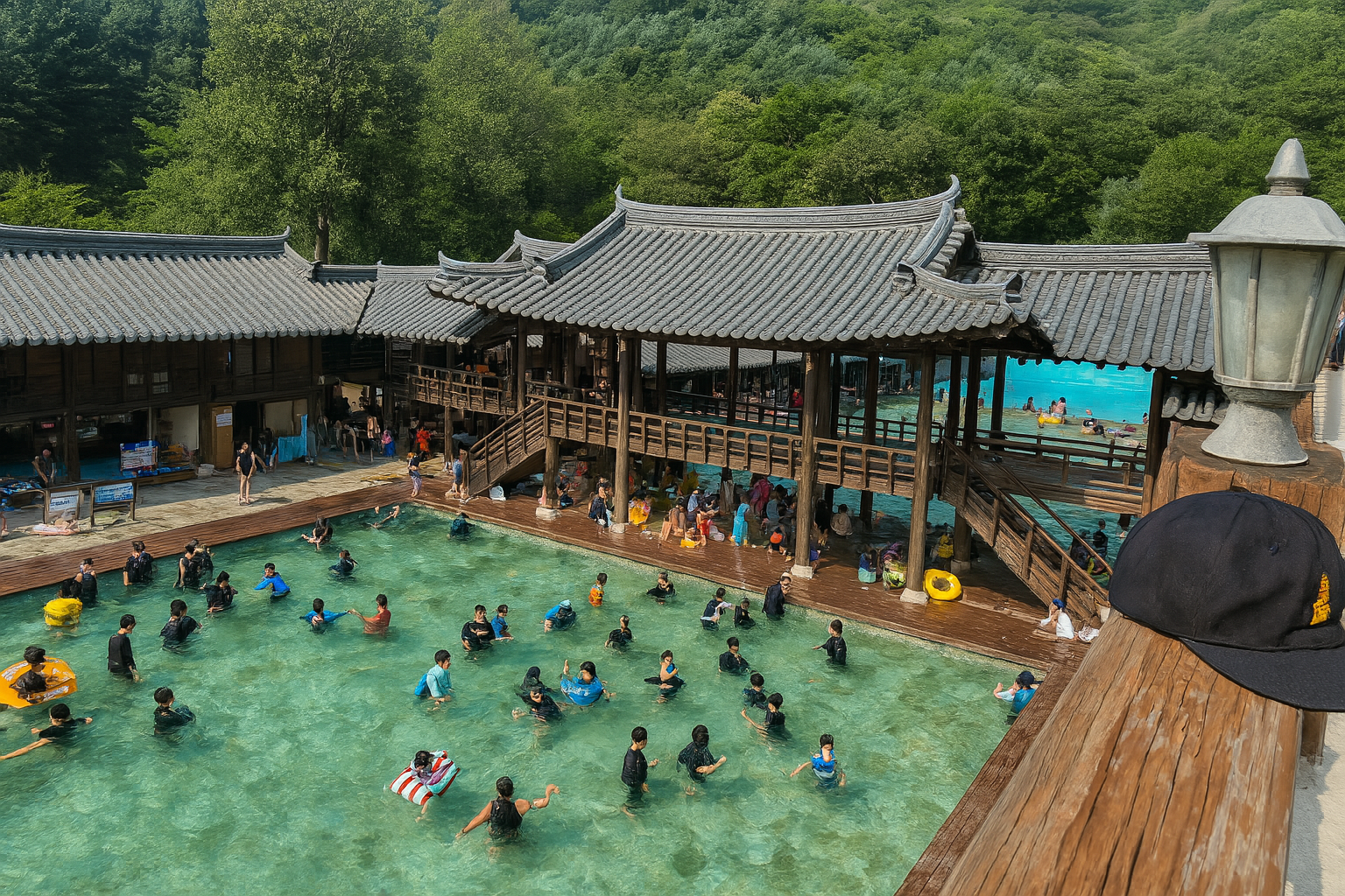 전남 장흥 한옥수영장 사진