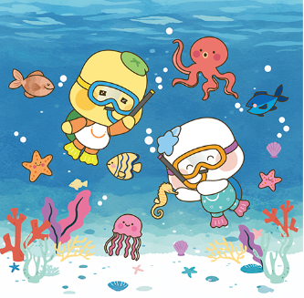 거북섬 해양생태과학관 상징 해로토로 캐릭터4