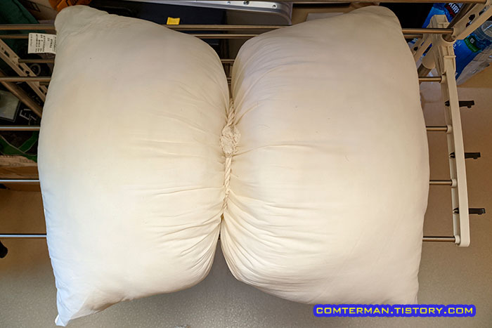 빵빵한 솜베게 세탁 방법