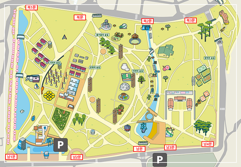 부산 시민공원 주차장 이미지/ 출처: 부산 시민공원 홈페이지