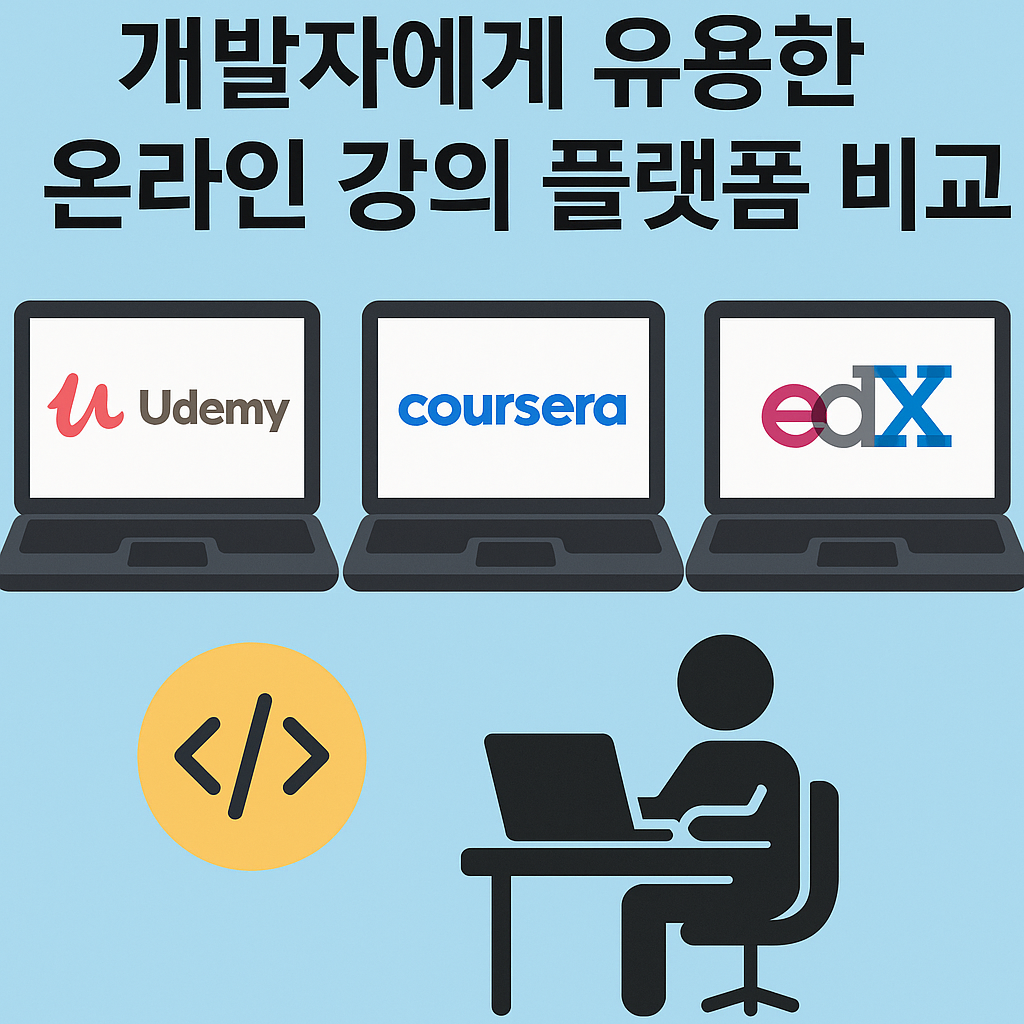 개발자에게 유용한 온라인 강의 플랫폼 비교 썸네일 이미지