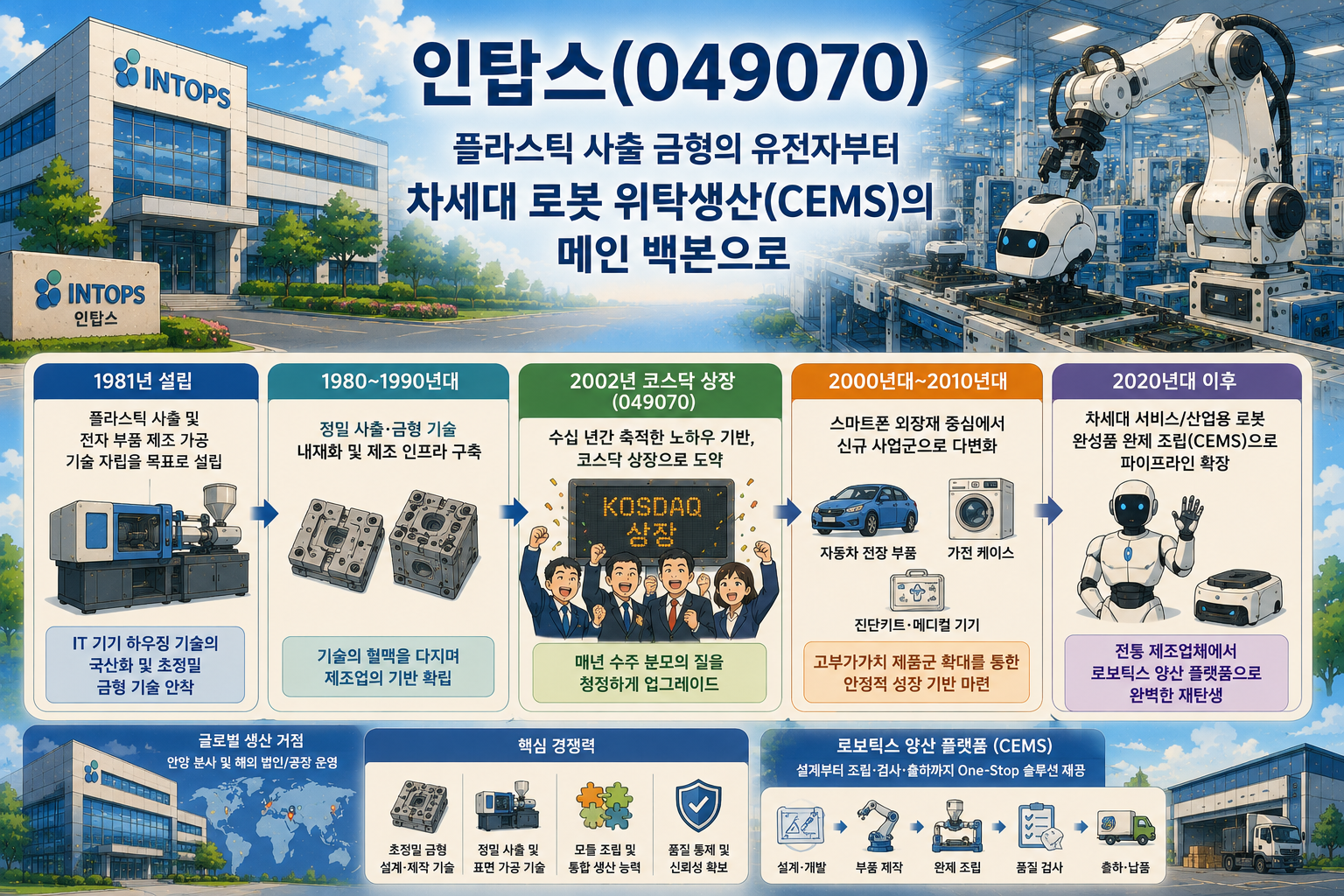 인탑스의 발전과 미래 로봇 기술
