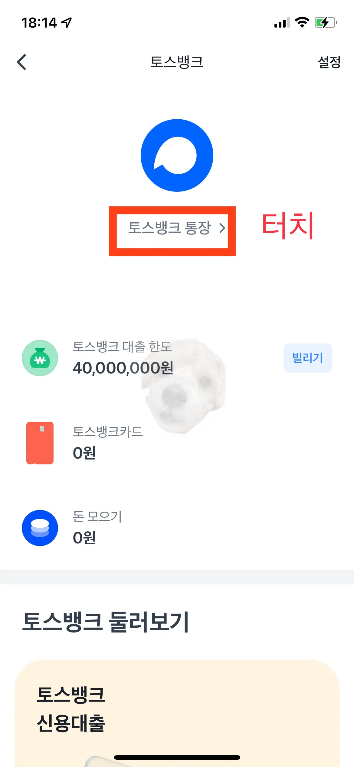 토스뱅크 마이너스통장 개설 시작