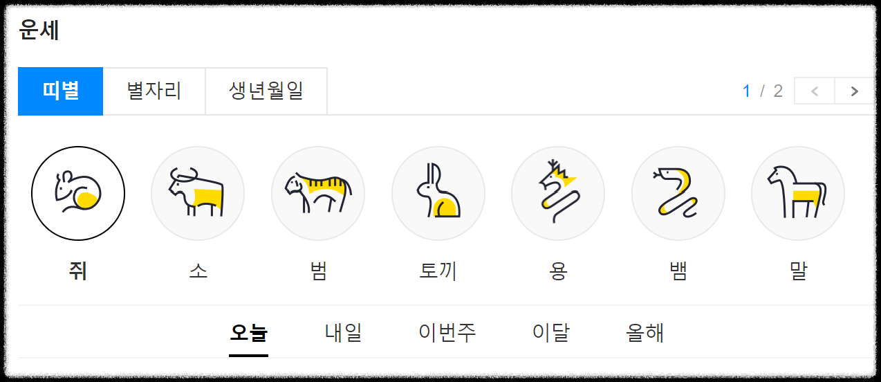 다음 무료 운세