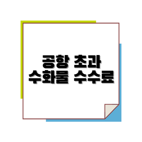 공항 초과 수화물 수수료