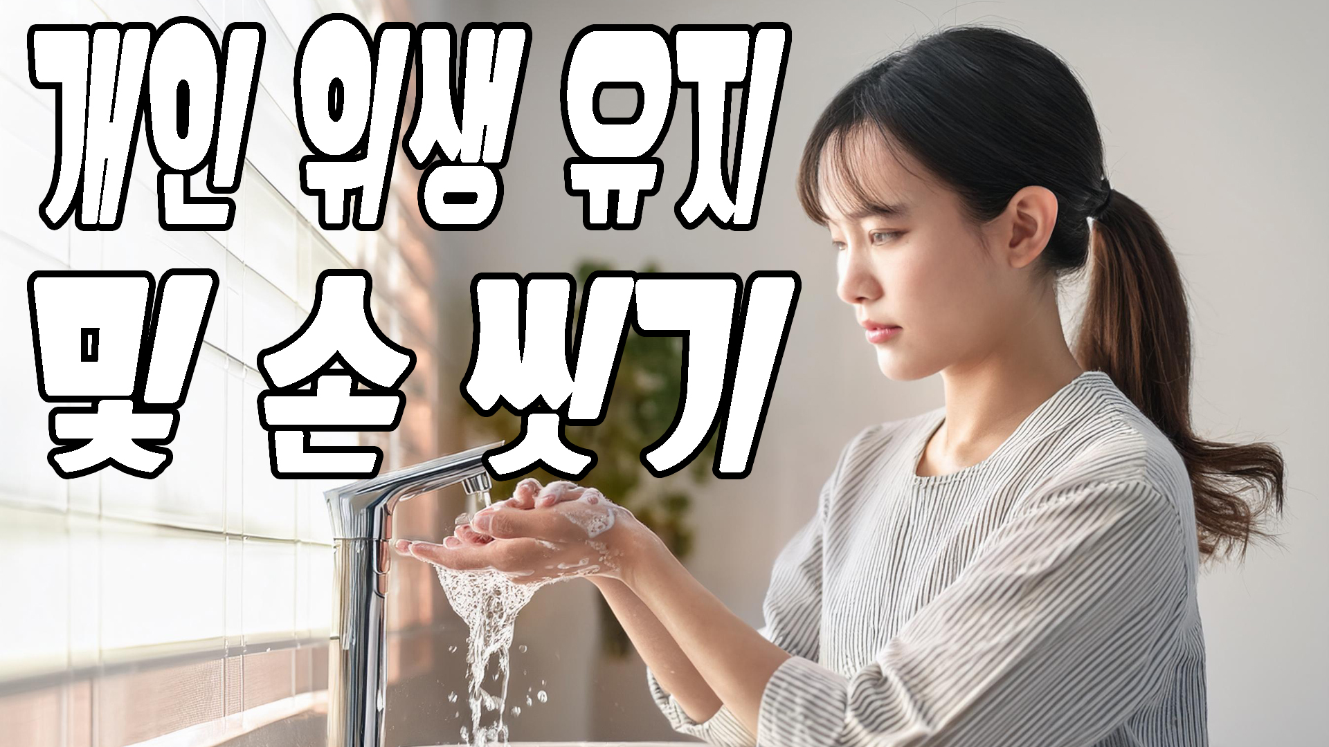 손씻기 및 개인위생유지