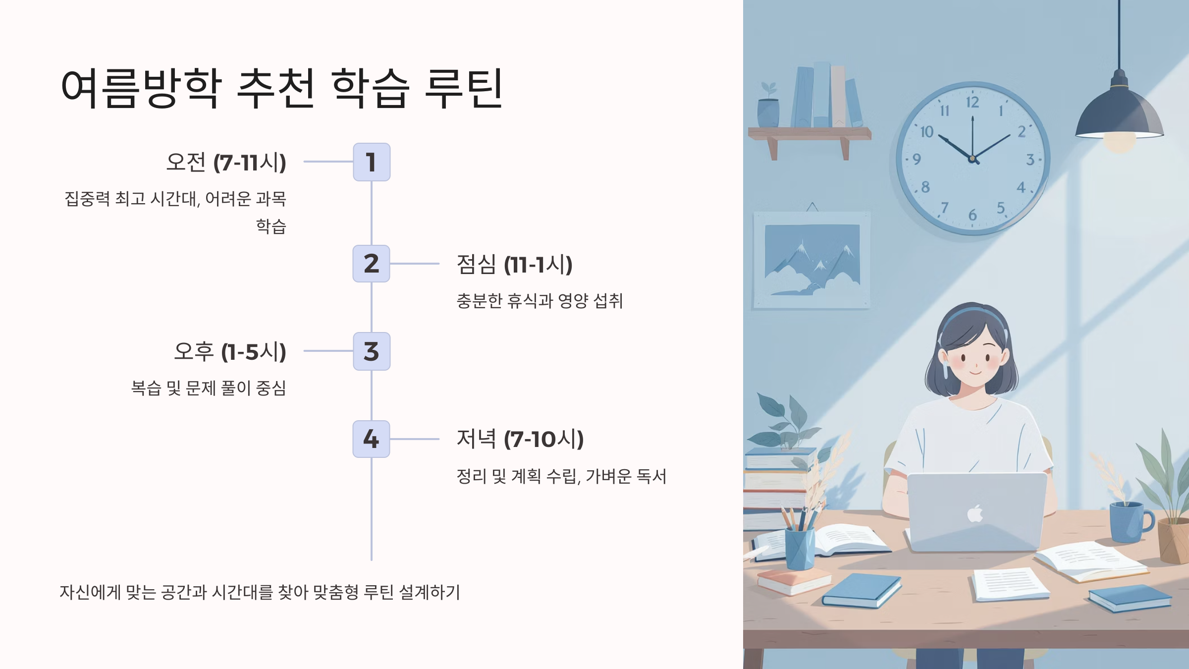 여름방학 추천 공부 루틴