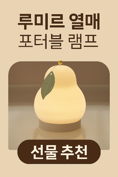 감성 인테리어 소품으로 인기 있는 루미르 열매 포터블 램프 썸네일 이미지