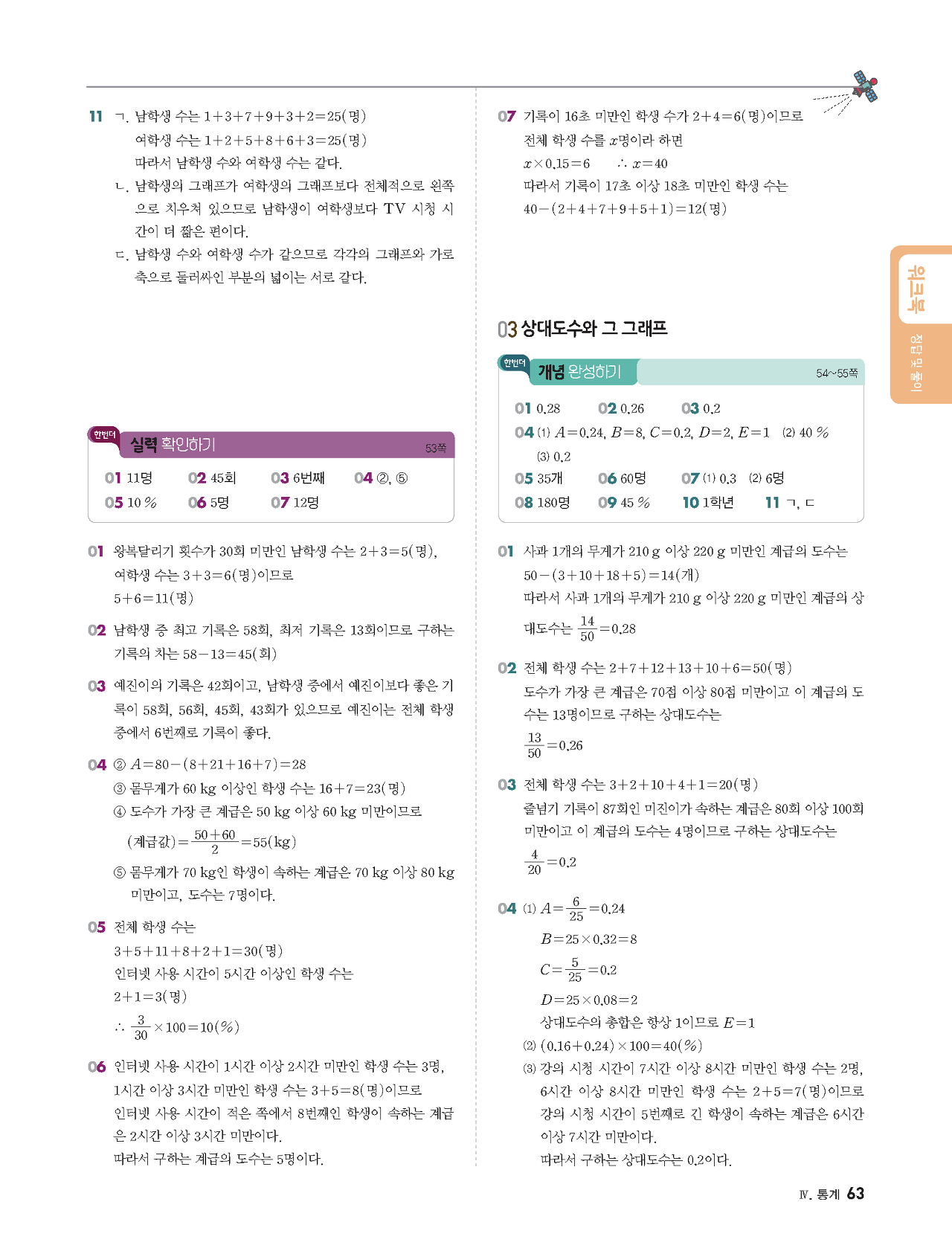 빨리이해하는수학1-2답지
