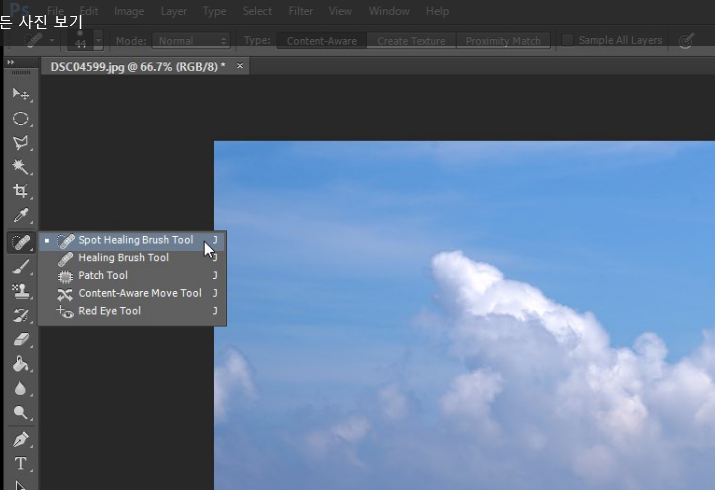 포토샵 먼지 제거