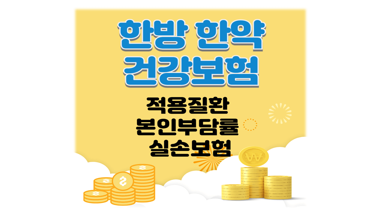 한방 한약 건강보험 적용질환등