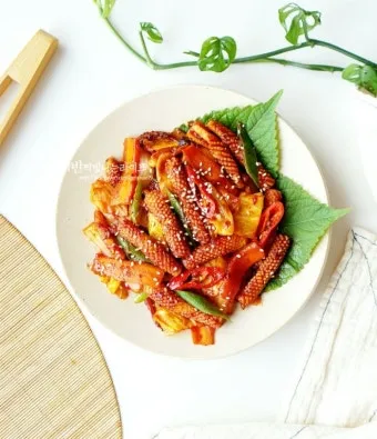 오징어 볶음 맛있게 만드는법과 밥도둑 레시피_3