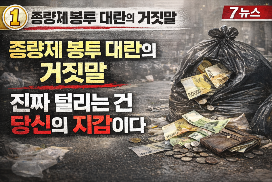 종량제 봉투 대란의 거짓말, 당신이 진짜 걱정해야 할 것은?