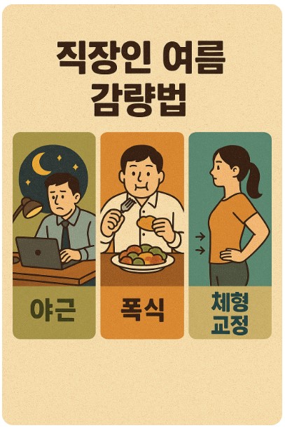 직장인 여름 감량법 이미지