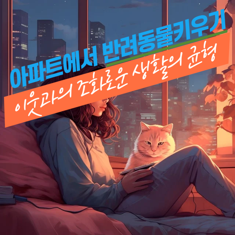 아파트에서 반려동물 키우기: 이웃과의 조화로운 생활의 균형