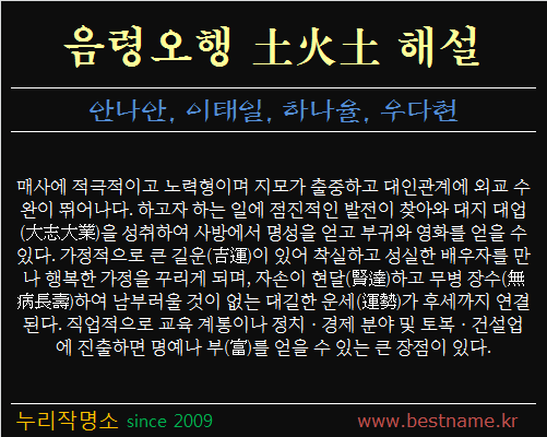 음령오행-토화토-해설