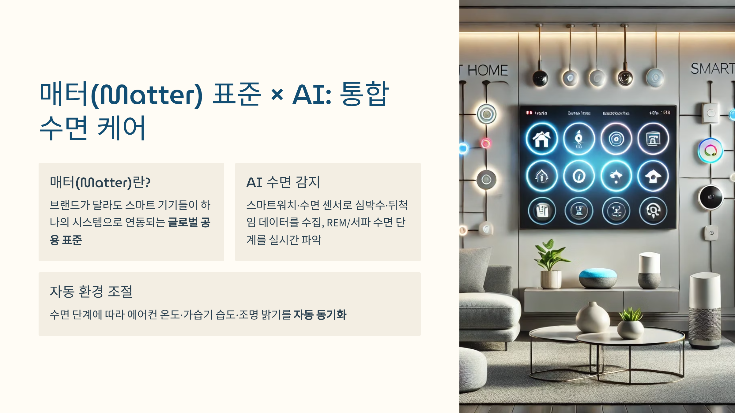 메터 표준, ai 수면케어.