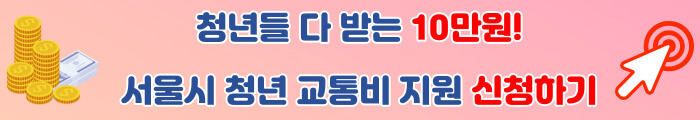 서울시 청년 교통비 지원 신청 방법