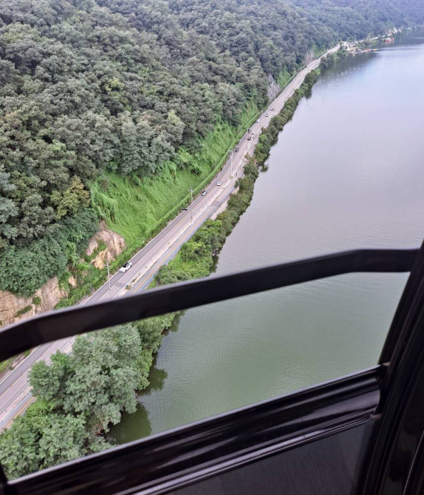 호수 옆 춘천국도