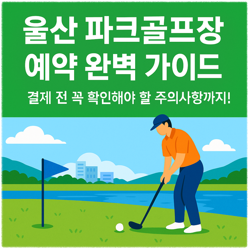 울산 파크골프장 예약 완벽 가이드 4시간 결제 주의사항까지! 썸네일