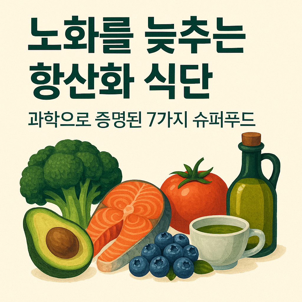 노화를 늦추는 항산화 식단