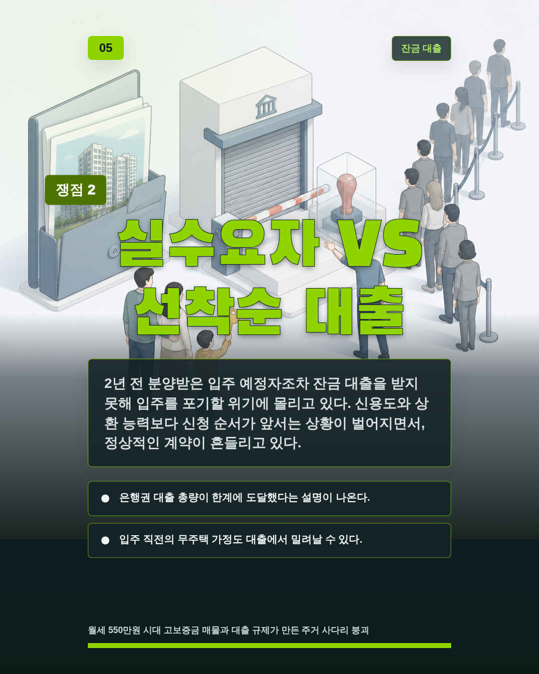 실수요자 VS 선착순 대출