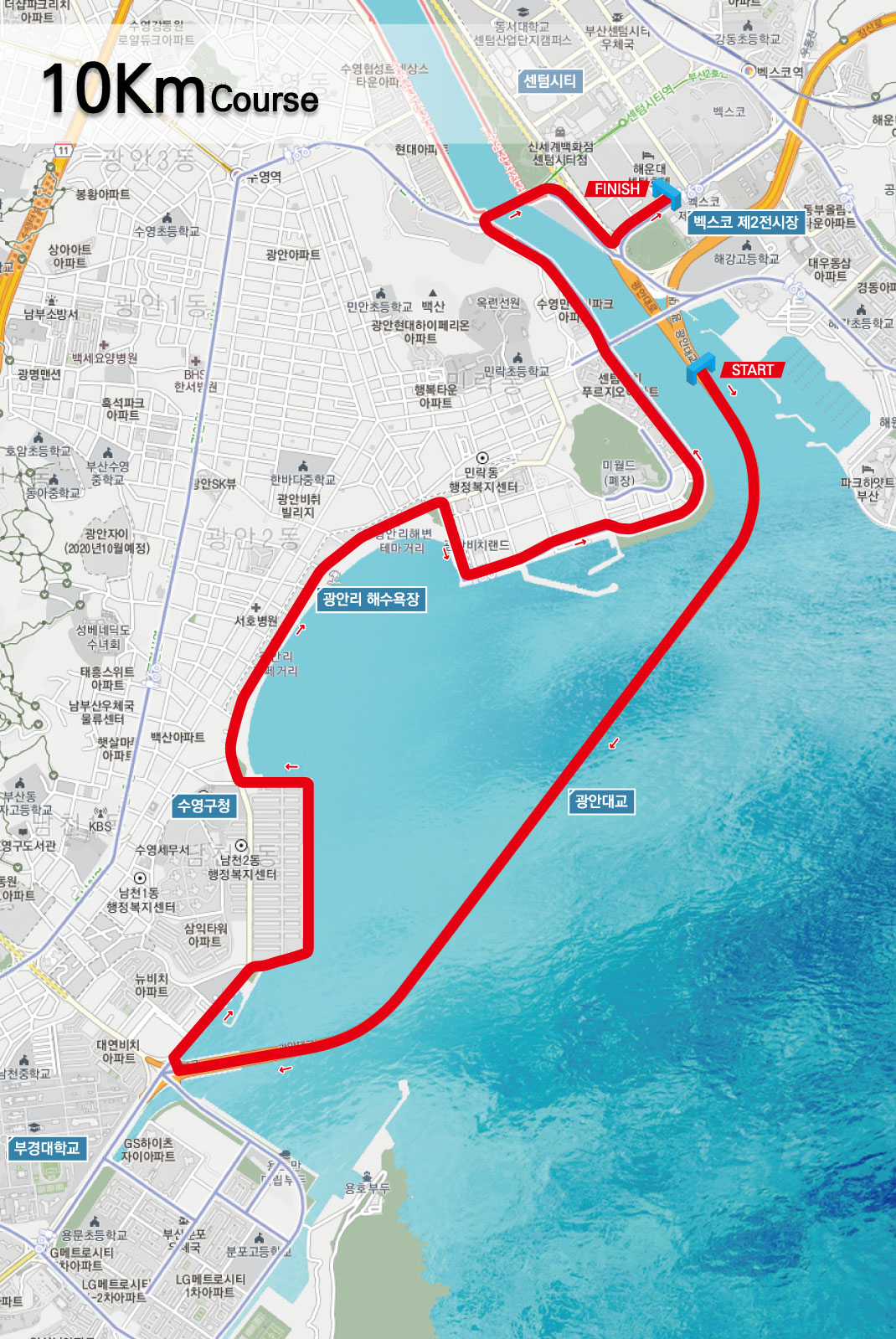 대회코스 10km
