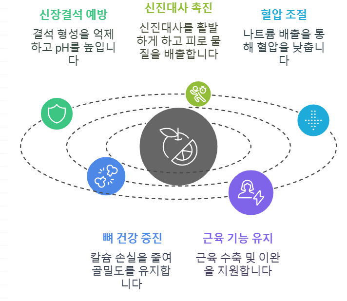 구연산 칼륨의 건강상 이점