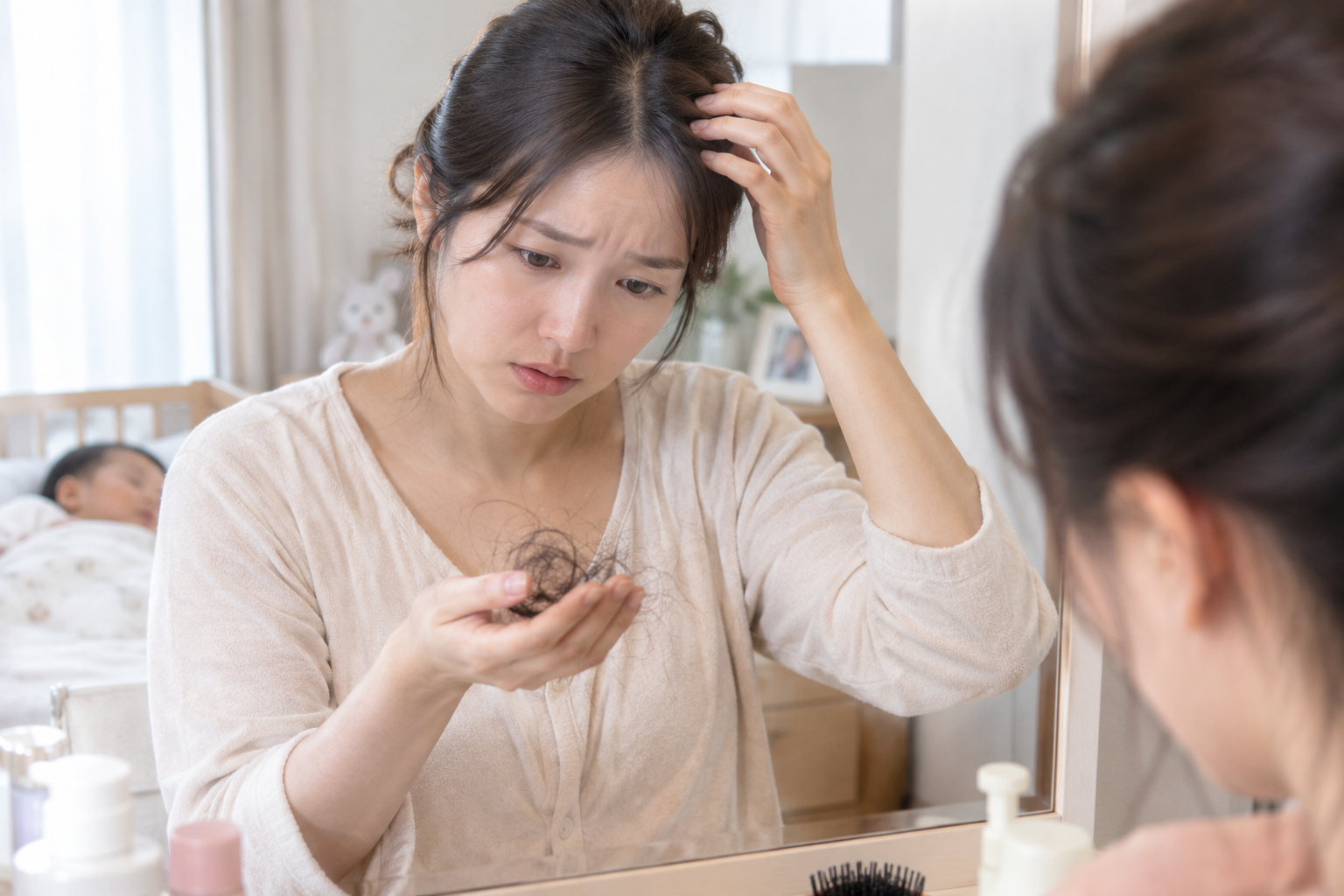 출산 후 탈모 극복하기 (원인, 피부과 진료 필요한 경우, 관리법 총정리)