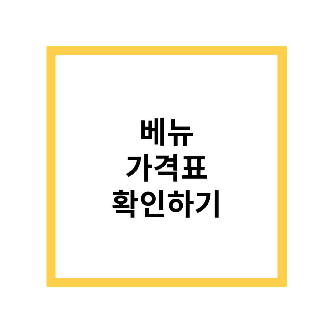 베뉴 가격표
