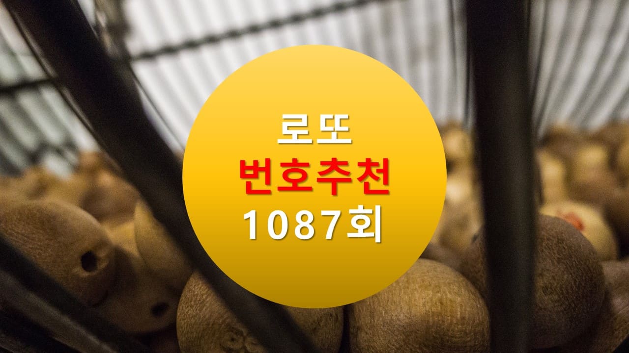 1086회 로또당첨번호조회 1087회 번호추천(무료)