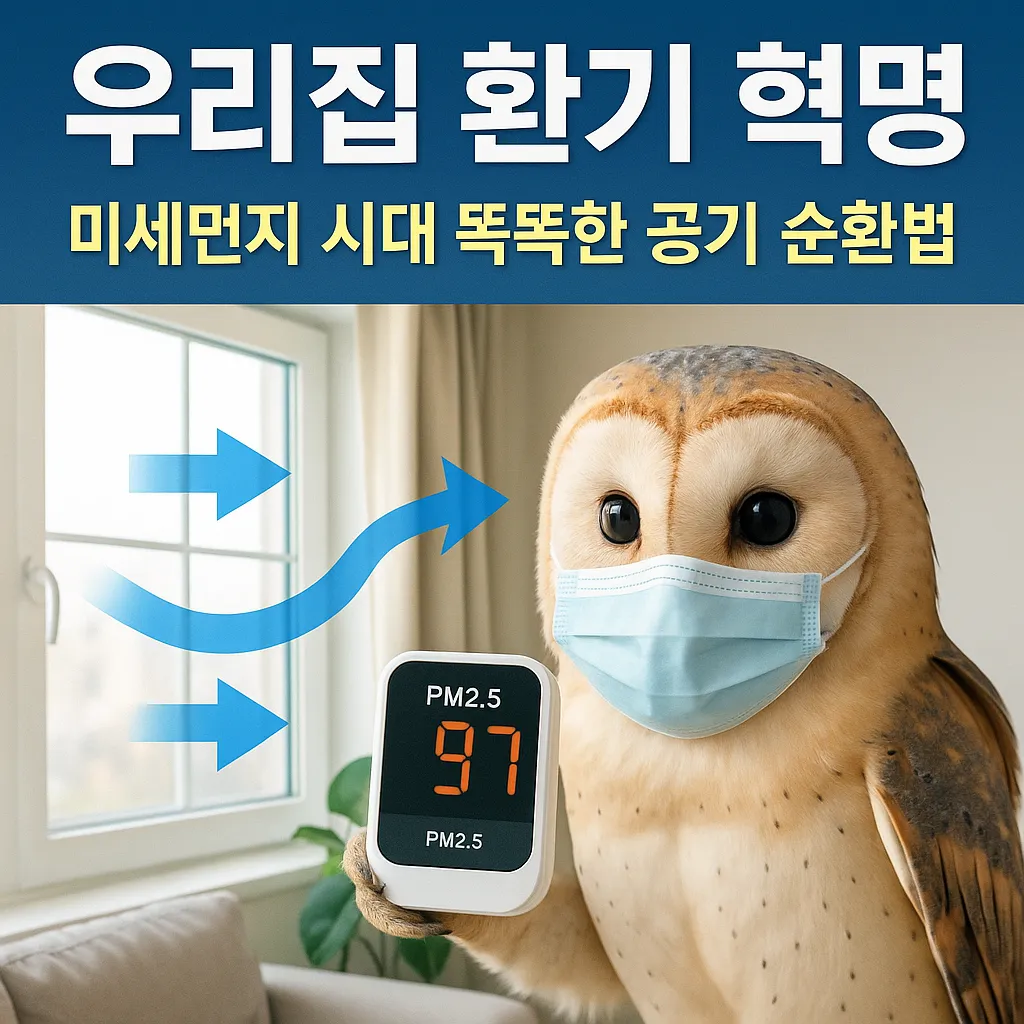 우리집 환기 혁명 미세먼지 시대 똑똑한 공기 순환법