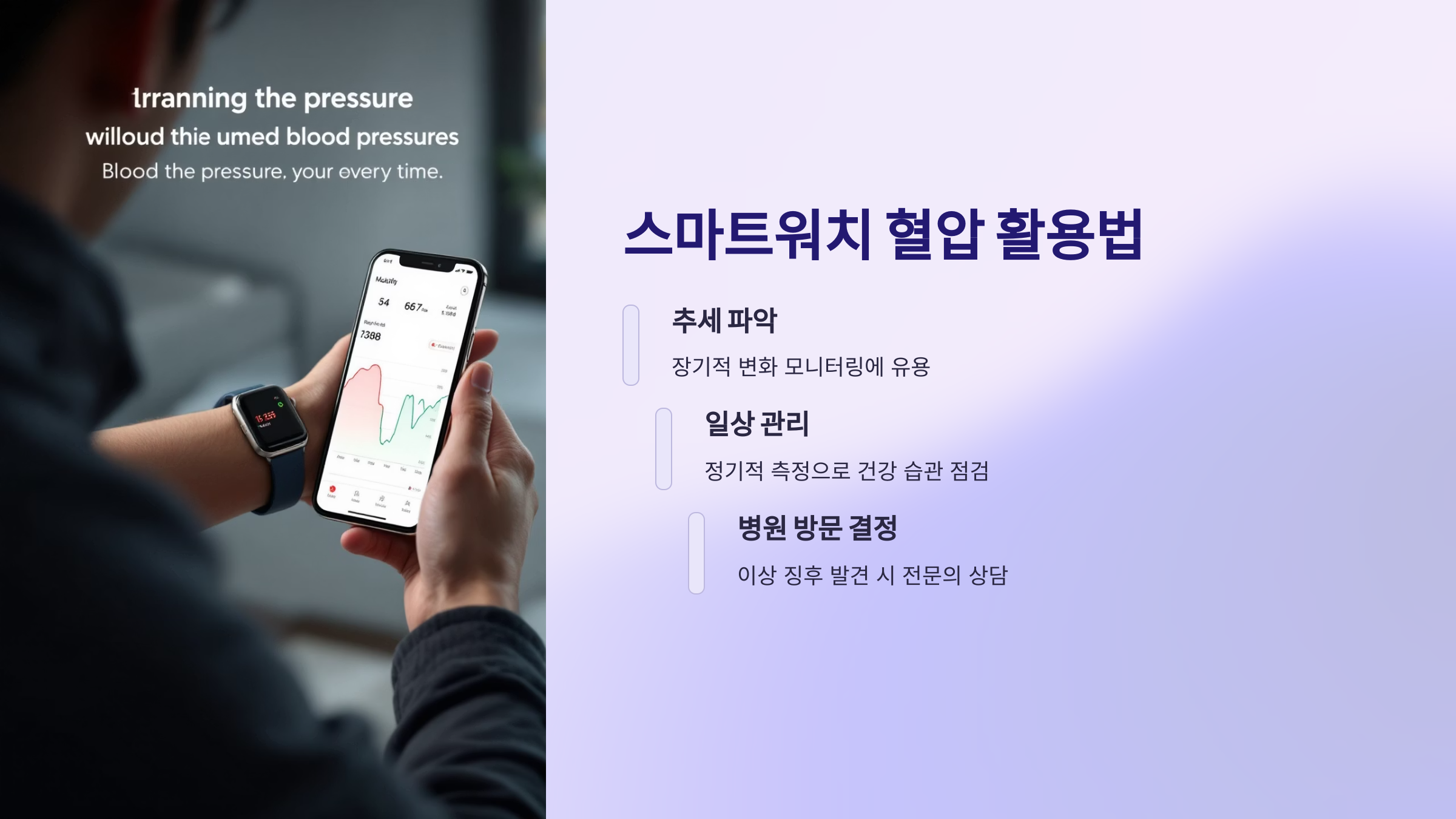 스마트워치 혈압 활용법