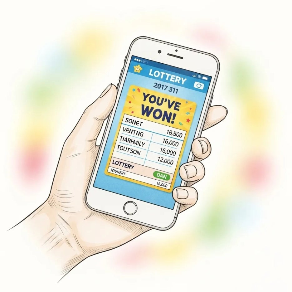 스마트폰 화면에 나타난 '밤의 석조전' 당첨 알림