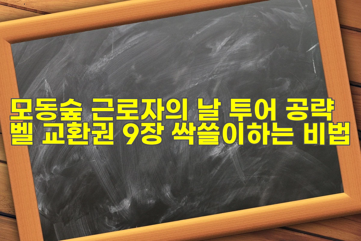 모동숲 근로자의 날 투어