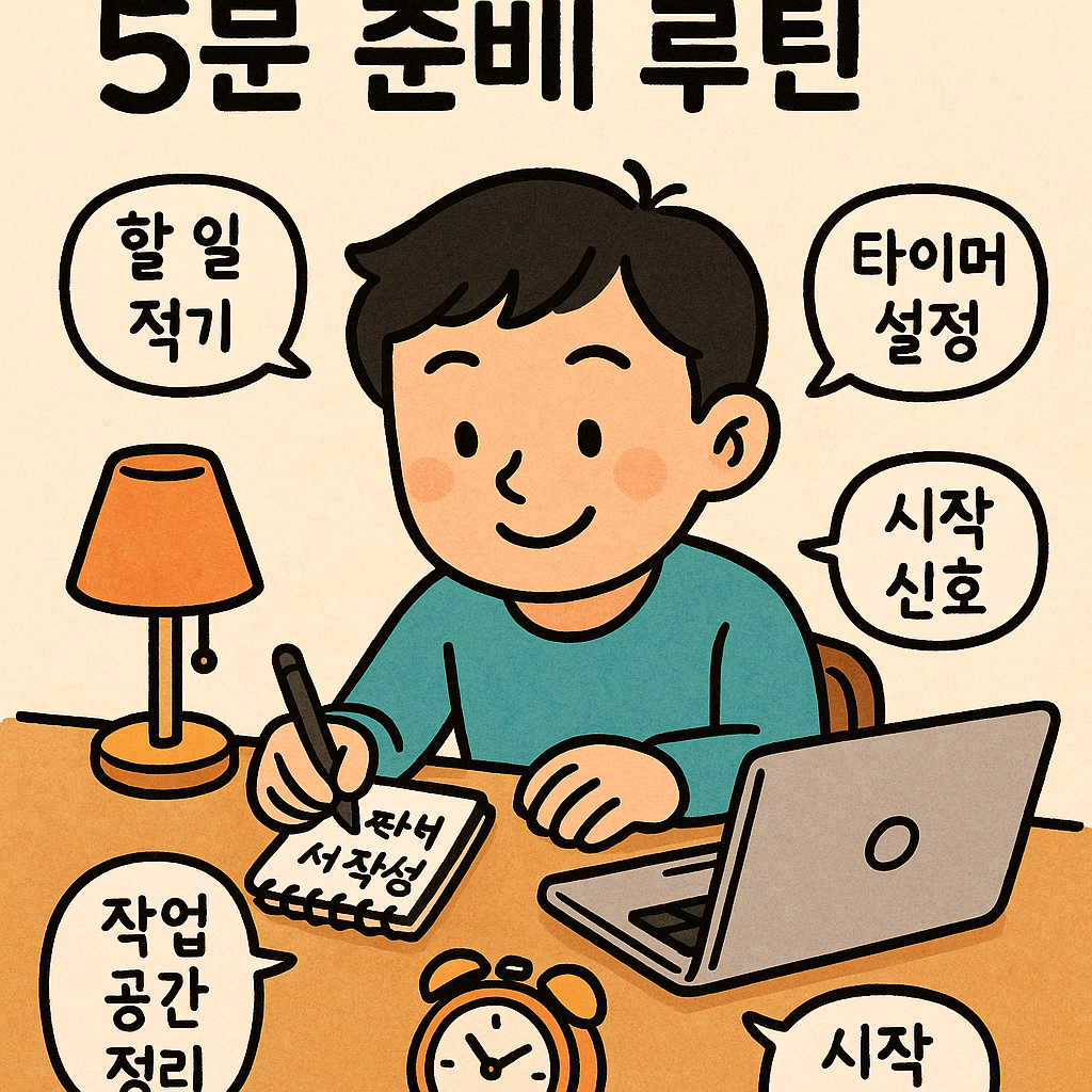 집중력을 높이는 5분 준비 루틴
