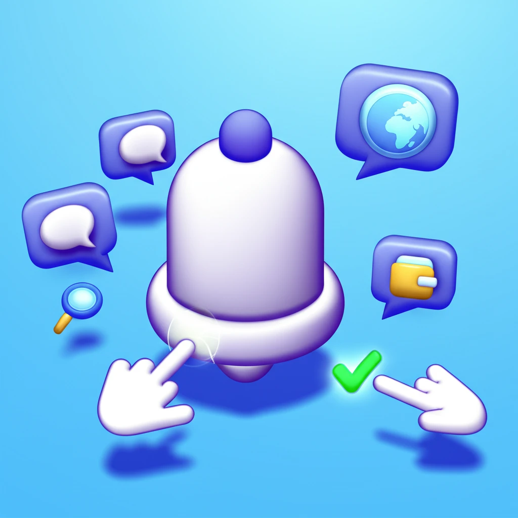 구삐 알림 설정 및 수신 앱 변경 방..