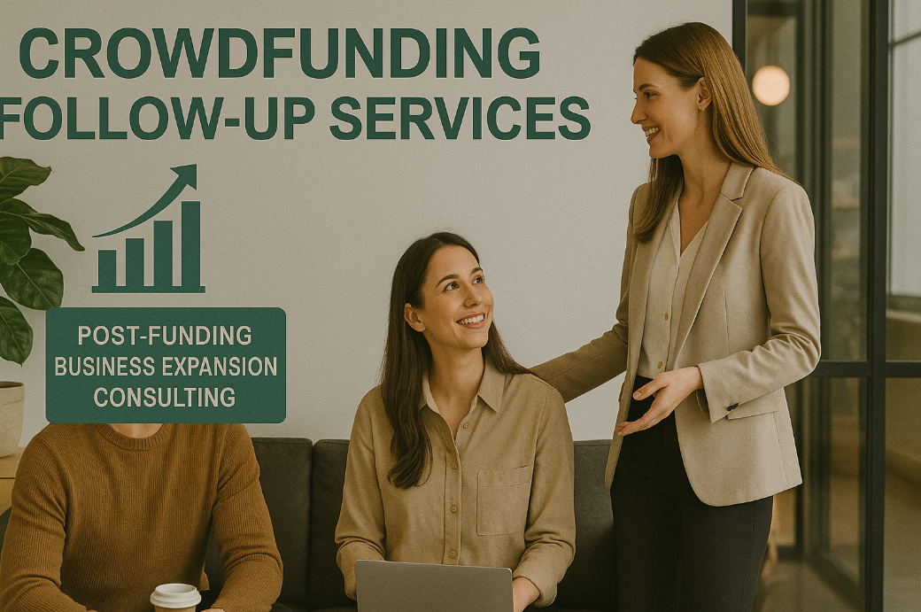 크라우드펀딩 후속 서비스로 펀딩 성공 후 사업 확장 컨설팅 제공