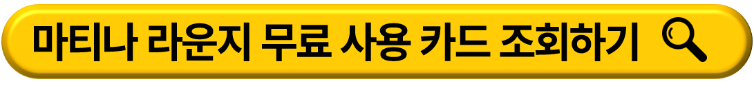 인천공항 마티나 라운지 무료 이용 및 제휴카드 조회