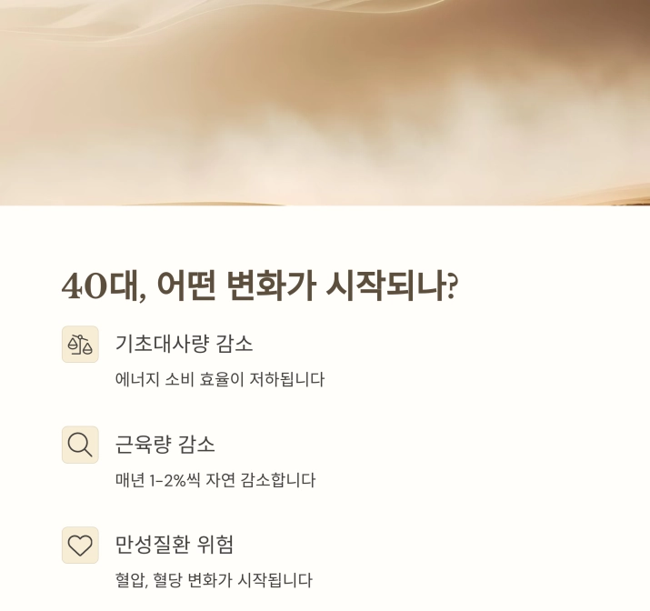 맞춤형 헬스케어 서비스, 40대를 위한 추천 가이드